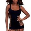 Dreamgirl Opaque Fence Net Body Stocking