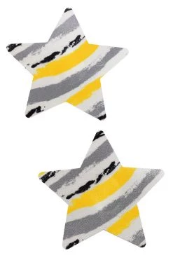 GE Apparel Yellow Splash Star Nipple Pasties Accessories