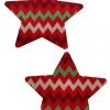 GE Apparel Red Zig Zag Star Nipple Pasties