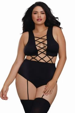 Dreamgirl All-In-One Opaque Body Stocking 11 Dreamgirl All-In-One Opaque Body Stocking