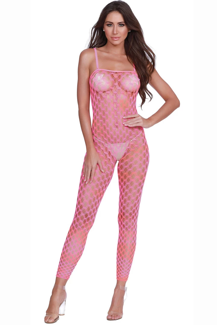 Dreamgirl Neon Pink & Orange Convertible Crotchless Bodystocking 5 Dreamgirl Neon Pink & Orange Convertible Crotchless Bodystocking
