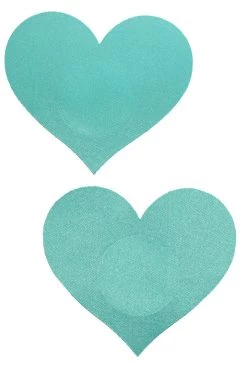 GE Apparel Light Blue Heart Nipple Pasties