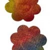 GE Apparel Rainbow Clothing Metallic Rainbow Petal Nipple Pasties 1 GE Apparel Rainbow Clothing Metallic Rainbow Petal Nipple Pasties