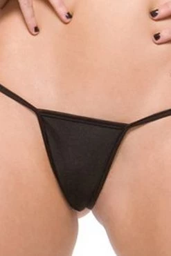 Coquette Low Rise G-String - Black