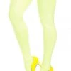 Mapale Neon Green Wet Look Thigh Highs