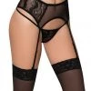 Mapale Black Garter Belt Lingerie