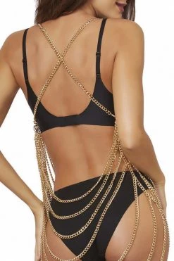 Dreamgirl Lingerie Golden Body Chain Jewelry Chemise