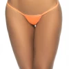 Mapale Wet Orange Y-Back Thong Panties