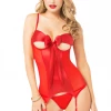 Seven Til Midnight Red Bow Chemise Set