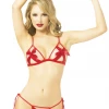 Seven Til Midnight Play With Me Red Bow Bra Set