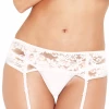 Rene Rofe White Floral Lace Garter Belt Lingerie 2 Rene Rofe White Floral Lace Garter Belt Lingerie