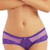 Seven Til Midnight Lingerie Purple Dotted Mesh & Lace Cheeky Panty 2 Seven Til Midnight Lingerie Purple Dotted Mesh & Lace Cheeky Panty