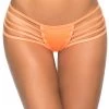Mapale Wet Orange Multi Strap Thong Panty