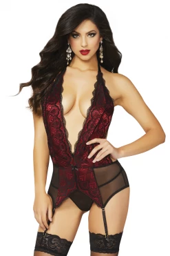 Seven Til Midnight Heart Shaped Lace Chemise Set Lingerie