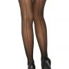 Leg Avenue Hosiery Woven Faux Net Backseam Stockings 1 Leg Avenue Hosiery Woven Faux Net Backseam Stockings