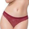 Seven Til Midnight Red Wide Elastic Waistband Thong Panty