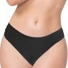 Seven Til Midnight Lingerie Black Shadow Stripe Thong Panty