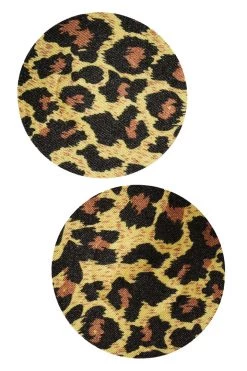 GE Apparel Leopard Print Circle Nipple Pasties