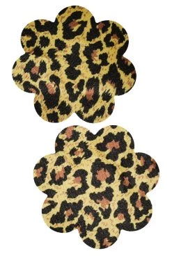 GE Apparel Leopard Print Petal Nipple Pasties Accessories