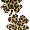 GE Apparel Leopard Print Mini Shamrock Nipple Pasties Accessories