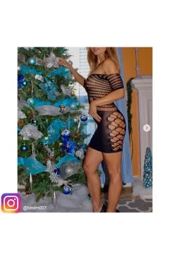 Elegant Moments Crotchet Mini Body Stocking Dress 11 Elegant Moments Crotchet Mini Body Stocking Dress