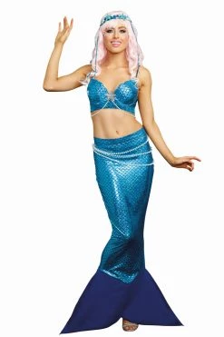Dreamgirl Aqua Blue Mermaid Skirt 9 Dreamgirl Aqua Blue Mermaid Skirt