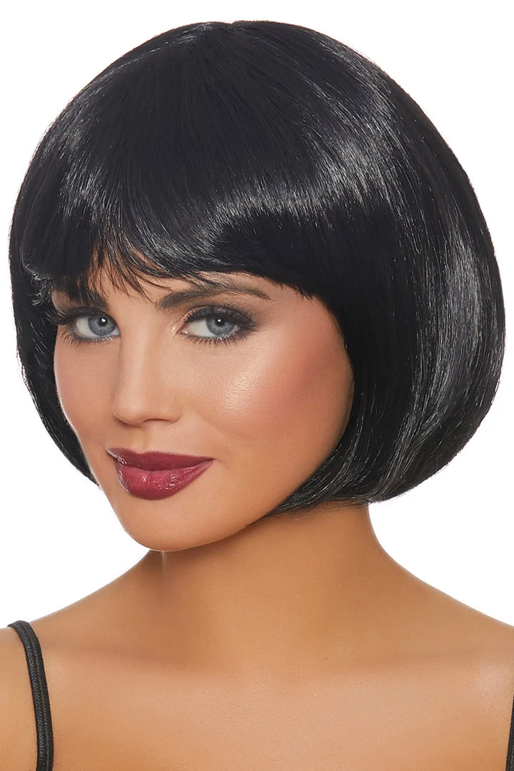 Dreamgirl Jet Black Bob Wig Costumes 3 Dreamgirl Jet Black Bob Wig Costumes