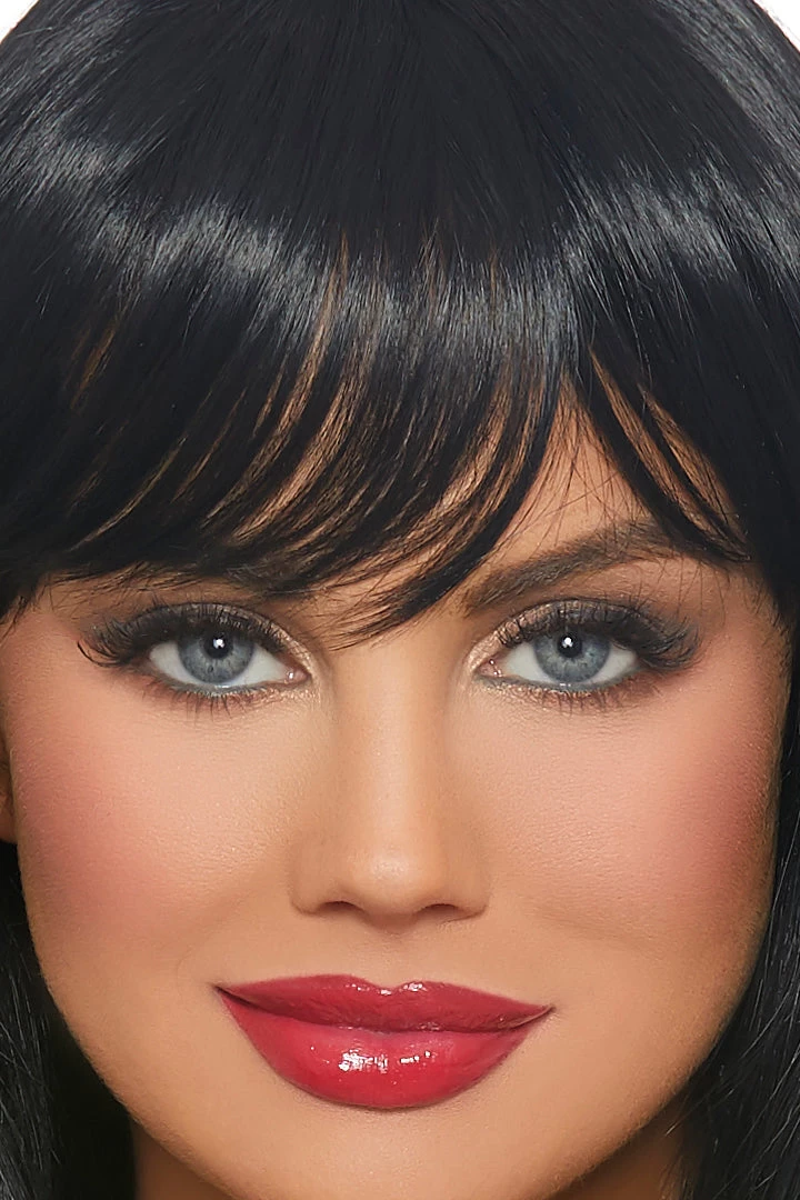 Dreamgirl Sleek Black Long Layered Wig Costumes 4 Dreamgirl Sleek Black Long Layered Wig Costumes