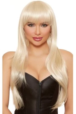 Dreamgirl Long Straight Platinum Blonde Wig Costumes