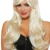 Dreamgirl Long Blonde Wavy Wig With Bangs 2 Dreamgirl Long Blonde Wavy Wig With Bangs