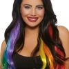 Dreamgirl Rainbow Clothing 24" Long Wavy Rainbow Hair Extensions 1 Dreamgirl Rainbow Clothing 24" Long Wavy Rainbow Hair Extensions