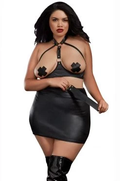 Dreamgirl Double Pleasure Faux Leather Lingerie 10 Dreamgirl Double Pleasure Faux Leather Lingerie