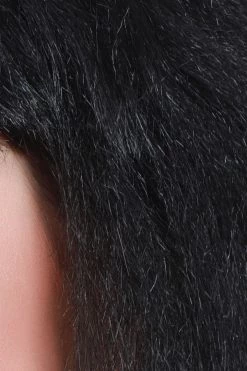 Dreamgirl Black Crimped Wedge Short Wig Costumes