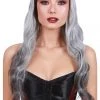 Dreamgirl Grey & Black Long Wavy Wig Costumes 2 Dreamgirl Grey & Black Long Wavy Wig Costumes