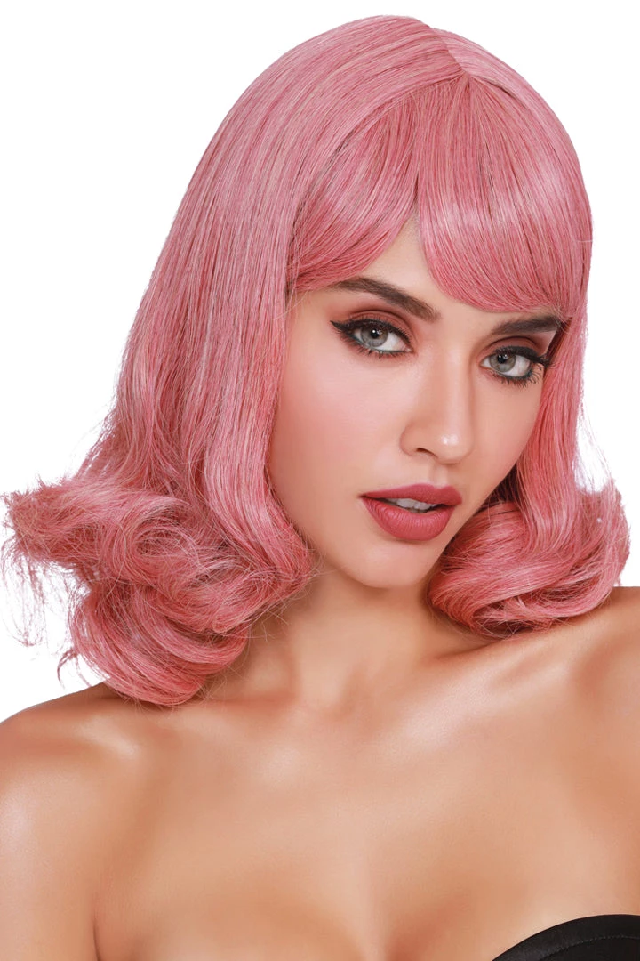 Dreamgirl Blush Pink Mid-Length Wig Costumes 3 Dreamgirl Blush Pink Mid-Length Wig Costumes