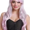 Dreamgirl Grey & Pink Ombre Wavy Wig Costumes