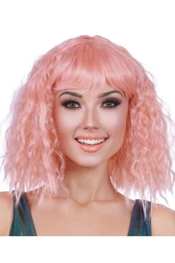 Dreamgirl Costumes Peachy Beach Waves Mid-Length Wig