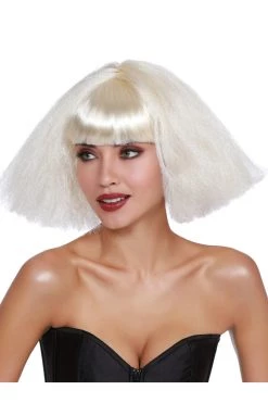 Dreamgirl Blonde Crimped Wedge Short Wig