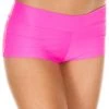 Music Legs Booty Shorts & Bottoms Stretch Booty Shorts - Neon Pink