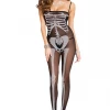 Music Legs Skeleton Crotchless Bodystocking