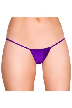 Roma Dancewear Purple 'Y' Back Micro Thong Bikini Bottom