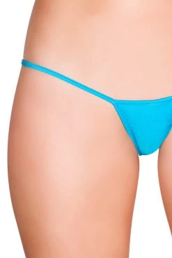 Roma Turquoise 'Y' Back Micro Thong Bikini Bottom Dancewear 8 Roma Turquoise 'Y' Back Micro Thong Bikini Bottom Dancewear