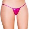 Roma Dancewear Metallic Pink 'Y' Back Micro Thong Bikini Bottom