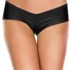 Music Legs Dancewear Micro Mini Booty Shorts - Black