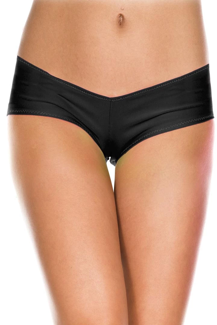Music Legs Dancewear Micro Mini Booty Shorts - Black 3 Music Legs Dancewear Micro Mini Booty Shorts - Black