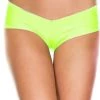 Music Legs Micro Mini Booty Shorts - Neon Green 1 Music Legs Micro Mini Booty Shorts - Neon Green