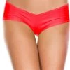 Music Legs Micro Mini Booty Shorts - Red Dancewear 1 Music Legs Micro Mini Booty Shorts - Red Dancewear