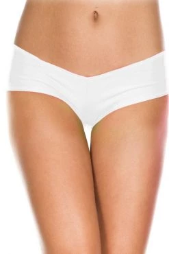 Music Legs Micro Mini Booty Shorts - White Dancewear