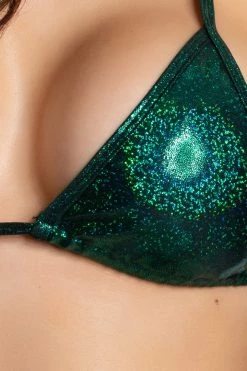 Midnight Ballerina Green Twinkle Tri Top