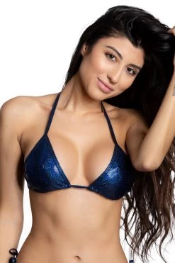 Midnight Ballerina Royal Blue Twinkle Tri Top Dancewear